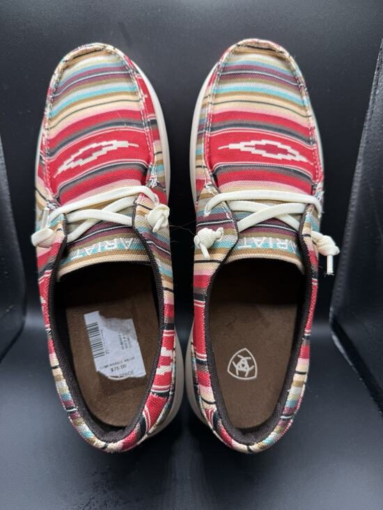 Ariat Shoes - Ariat Hilo Slip-On Shoes WOMEN 9B Pastel Serape Aztec Print Moc Toe Comfort Lace